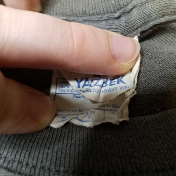 Vintage y2k Mexican Soldier Shirt Gray Medium Mens - Picture 5 of 9